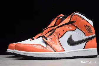 ORANGE” MID AIR “TURF JORDAN 1 0704
